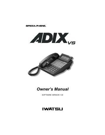 ADIX-VS Owners Manual 108321(Ver 1 - PDF - TextFiles.com
