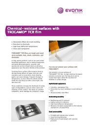 Flyer TROGAMIDÂ® TCR Film - PrÃ¶ll KG