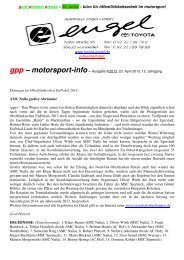 motorsport-info - gerd plietsch presse