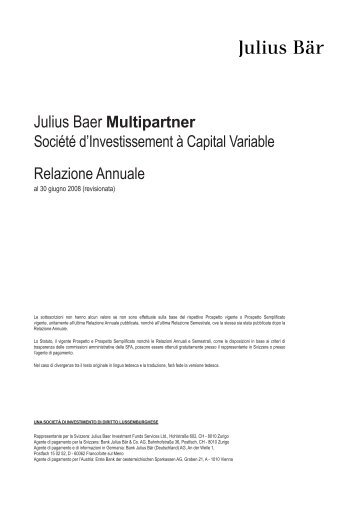 Julius Baer Multipartner - Skandia