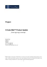 Project: H-Cube Midiâ„¢ Product Update - ThalesNano