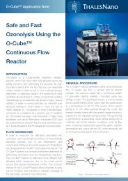 O-Cubeâ„¢ Application Note - ThalesNano