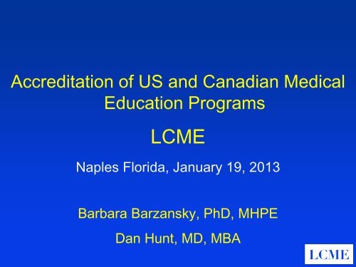 Liaison Committee for Medical Education