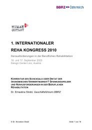 Referat Ernestine Strobl - internationaler reha kongress 2010
