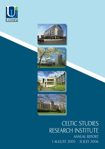 CELTIC STUDIES RESEARCH INST BKLT.indd