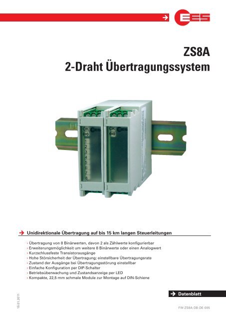 ZS8A 2-Draht Ãbertragungssystem - EES