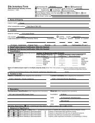 Site Inventory Form State Inventory No - Musser Public Library