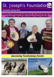 Newsletter Spring 2010 - St Joseph's Foundation