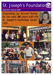 Newsletter Autumn 2009 - St Joseph's Foundation