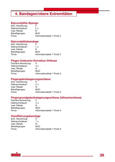 Heilbehelfe und Hilfsmittel