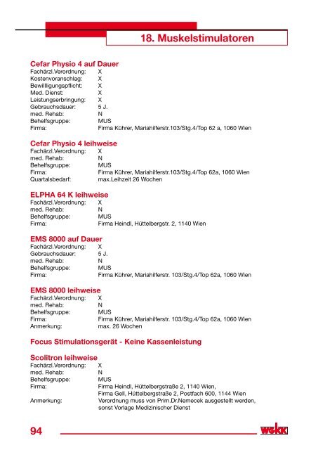 Heilbehelfe und Hilfsmittel