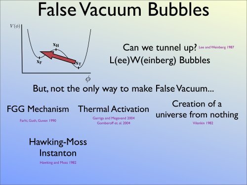 Bubble Nucleation and Eternal Inflation - cosmo 06