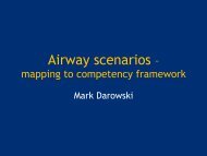 Mapping airway scenarios - PICS