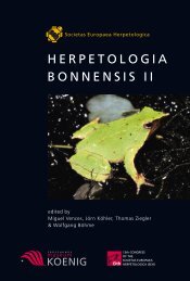 HERPETOLOGIA BONNENSIS II - SEH