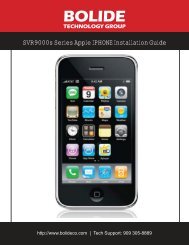 SVR9000s iPhone setup instruction - Bolide Technology Group