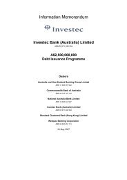 Information Memorandum - Wholesale Banking - Home