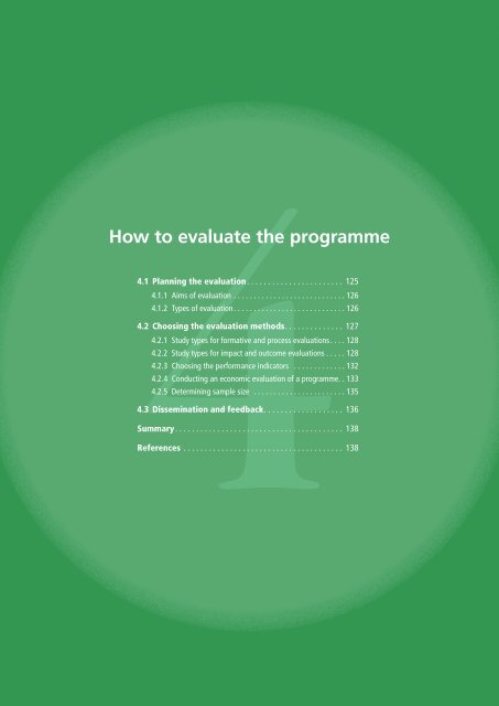 How to evaluate the programme - World Health Organization