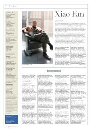 Xiao Fan's interview in the Asian Art Newspaper ... - Adam Gallery