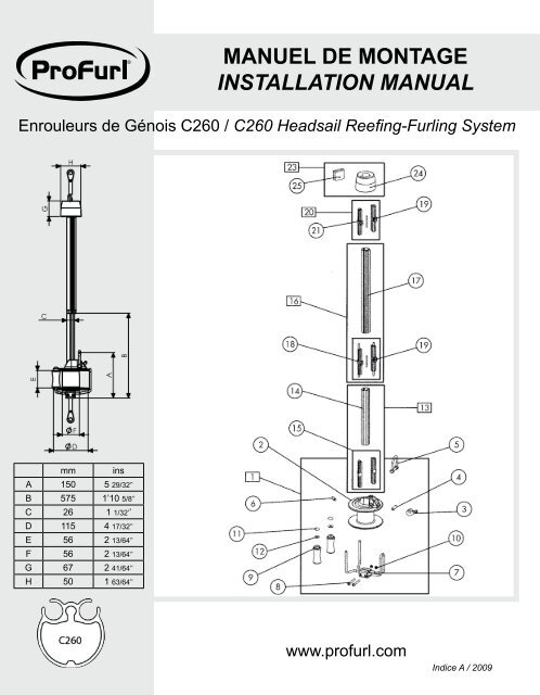 MANUEL DE MONTAGE INSTALLATION MANUAL