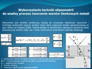 Elipsometyczna ocena formowania cienkich warstw