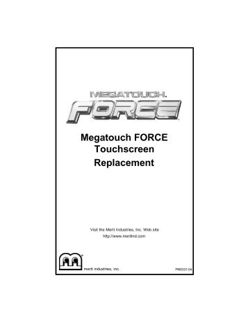 Megatouch FORCE Touchscreen Replacement