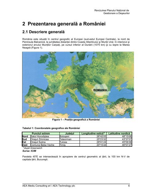 Revizuirea Planului Naţional de Gestionare a Deşeurilor - Asociatia ...