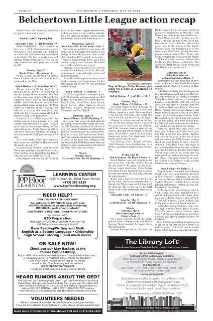 May 23, 2013 PDF Edition - The Sentinel