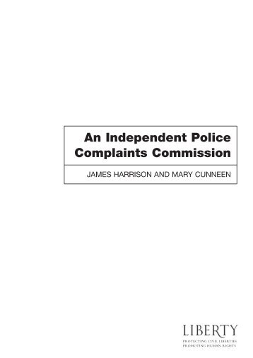 An independent police complaints commission - Liberty