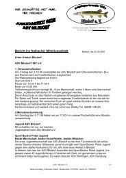 Bericht ins Nalbacher Mitteilungsblatt - ASV Bilsdorf 1961 e.V