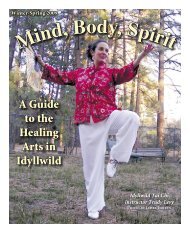 A Guide to the Healing Arts in Idyllwild - Idyllwild Town Crier