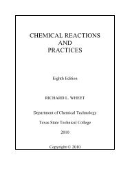 CHEMICAL REACTIONS - Chemical Technology Chemistry Degree