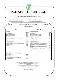 Patents Office Journal Irish Patents Office