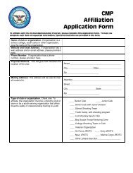 CMP Affiliation Application Form - Civilian Marksmanship Program