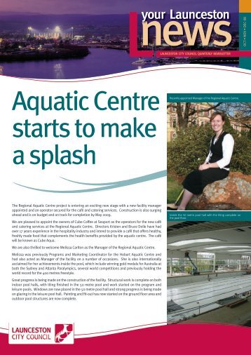 Aquatic Centre starts to make a splash - Launceston City Council