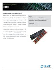 DDR DIMM & SO-DIMM Modules - Smart Modular Technologies, Inc.