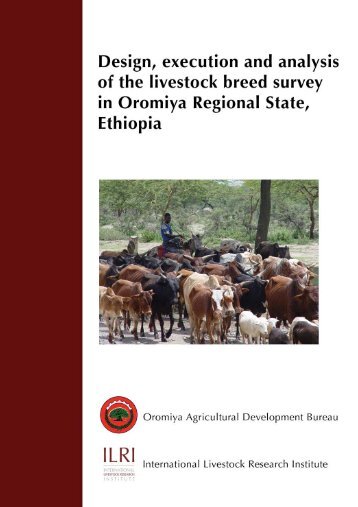 Design, execution and analysis of the livestock breed survey ... - ILRI