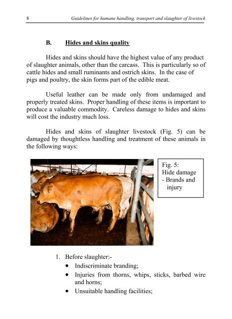 Guidelines for humane handling, transport and slaughter of