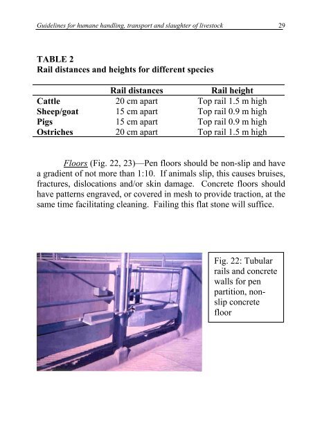 Guidelines for humane handling, transport and slaughter of