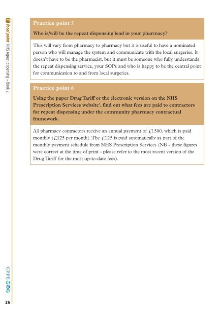 NHS REPEAT DISPENSING - CPPE