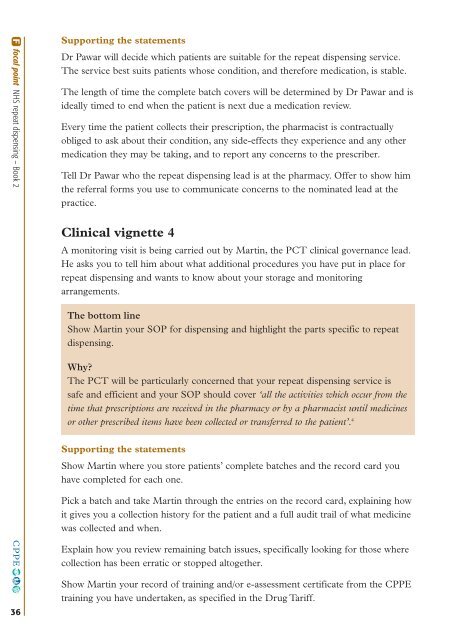 NHS REPEAT DISPENSING - CPPE