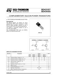 bd433 bd434 bd435 bd436 bd437 bd438 complementary silicon