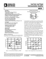 AD620 Low Cost, Low Power Instrumentation Amplifier Data Sheet ...