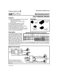 HALF-BRIDGE DRIVER IR2183(4)(S) & (PbF)