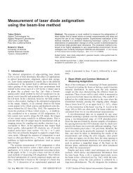 Measurement of laser diode astigmatism using the beam-line method