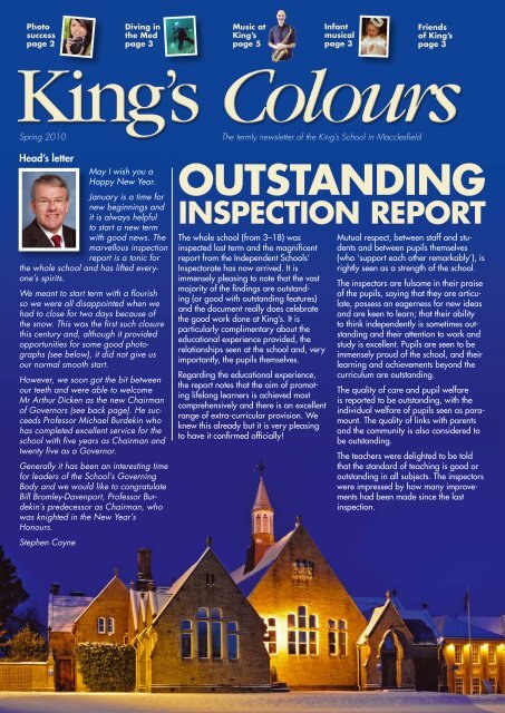 OUTSTANDING - The King's School in Macclesfield