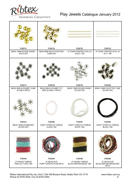 Play Jewels Catalogue 17-01-12 - Ribtex