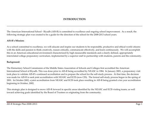 Strategic Plan.pdf - American International School - Riyadh