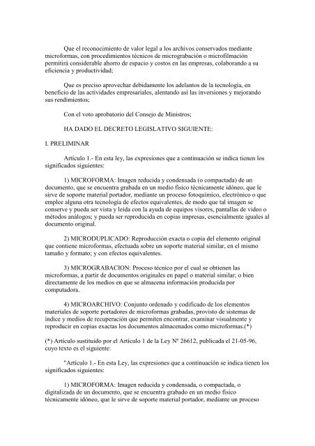 decreto legislativo nÂº 681 - Colegio de Notarios de Lima