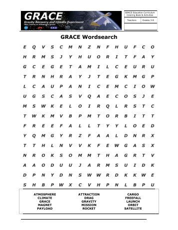 GRACE Wordsearch