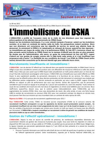 Le 26 mai 2011 visite dsna VF de chez finale - UNSA ICNA